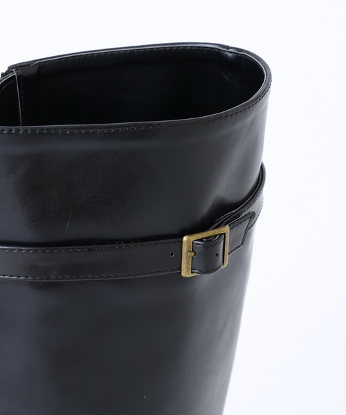 one after another NICE CLAUP（ワンアフターアナザーナイスクラップ）の「ジョッキーロングブーツ（ブーツ・レディース・ブラック/ダークブラウン/キャメル・SMALL/MEDIUM/LARGE）」の17枚目の写真