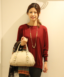 UNITED ARROWS | □UAB W/SI/CA ボートネック スリット ◆(ニット/セーター)