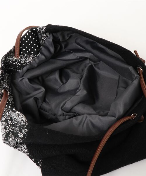 MONO　COMME CA（モノコムサ）の「スカーフ柄 トートバッグ（トートバッグ・レディース・ブラック/ベージュ・FREE）」の12枚目の写真