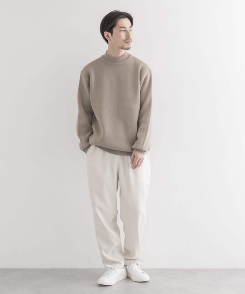 URBAN RESEARCH(アーバンリサーチ)の「C/ACミラノリブモックネックニット(ニット/セーター・メンズ・ブラウン/ミント/グレー系その他/ベージュ系その他・MEDIUM/LARGE)」の6枚目の写真