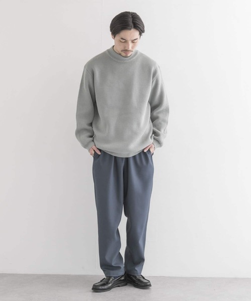 URBAN RESEARCH(アーバンリサーチ)の「C/ACミラノリブモックネックニット(ニット/セーター・メンズ・ブラウン/ミント/グレー系その他/ベージュ系その他・MEDIUM/LARGE)」の7枚目の写真