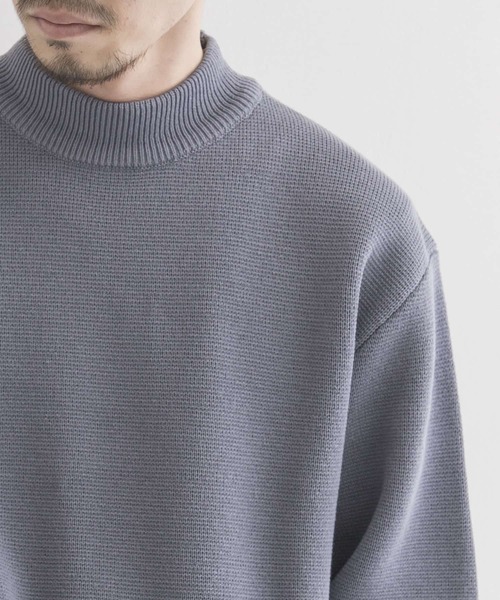 URBAN RESEARCH(アーバンリサーチ)の「C/ACミラノリブモックネックニット(ニット/セーター・メンズ・ブラウン/ミント/グレー系その他/ベージュ系その他・MEDIUM/LARGE)」の9枚目の写真