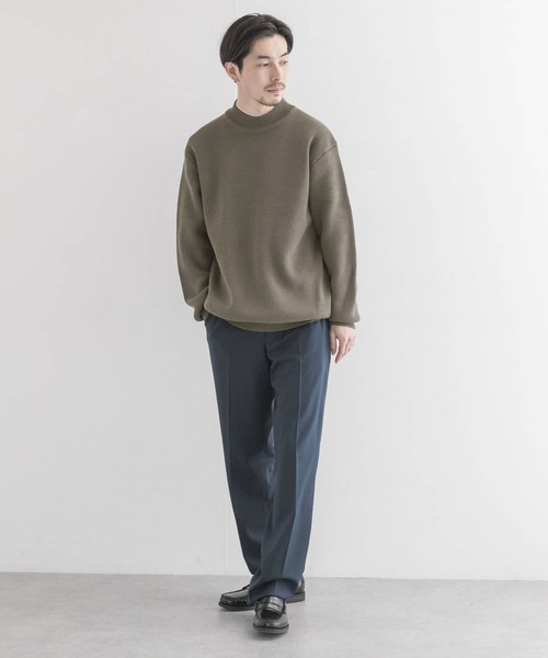 URBAN RESEARCH(アーバンリサーチ)の「C/ACミラノリブモックネックニット(ニット/セーター・メンズ・ブラウン/ミント/グレー系その他/ベージュ系その他・MEDIUM/LARGE)」の11枚目の写真