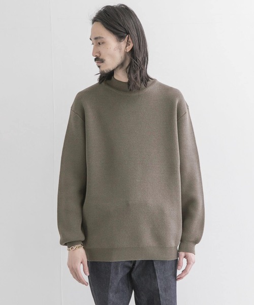 URBAN RESEARCH(アーバンリサーチ)の「C/ACミラノリブモックネックニット(ニット/セーター・メンズ・ブラウン/ミント/グレー系その他/ベージュ系その他・MEDIUM/LARGE)」の14枚目の写真