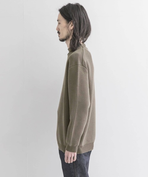 URBAN RESEARCH(アーバンリサーチ)の「C/ACミラノリブモックネックニット(ニット/セーター・メンズ・ブラウン/ミント/グレー系その他/ベージュ系その他・MEDIUM/LARGE)」の15枚目の写真