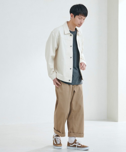 Loungewear tokyo（ラウンジウェアトウキョウ）の「ビックシルエット ライトオンス デニムジャケット（デニムジャケット・メンズ・インディゴブルー/キナリ/ブルー系その他/ブラック・XL/M/L）」の21枚目の写真