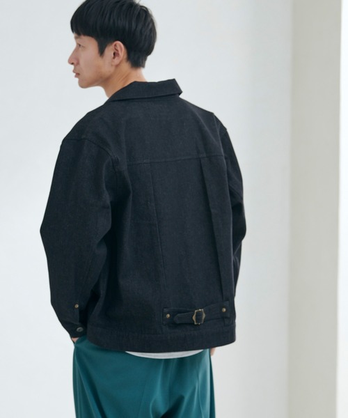 Loungewear tokyo（ラウンジウェアトウキョウ）の「ビックシルエット ライトオンス デニムジャケット（デニムジャケット・メンズ・インディゴブルー/キナリ/ブルー系その他/ブラック・XL/M/L）」の19枚目の写真