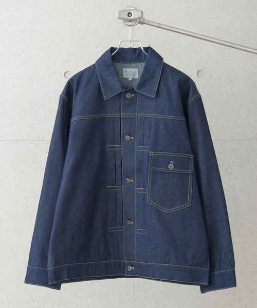 Loungewear tokyo（ラウンジウェアトウキョウ）の「ビックシルエット ライトオンス デニムジャケット（デニムジャケット・メンズ・インディゴブルー/キナリ/ブルー系その他/ブラック・XL/M/L）」の7枚目の写真