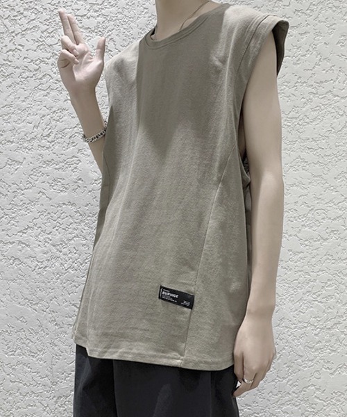 WESTBOY(ウエストボーイ)の「ルーズノースリーブロゴカットソー フェード V20S3006 【WB ORIGINALS】(Tシャツ/カットソー・メンズ・ホワイト/ブラック/ピンク/グリーン・M/L/XL)」の1枚目の写真