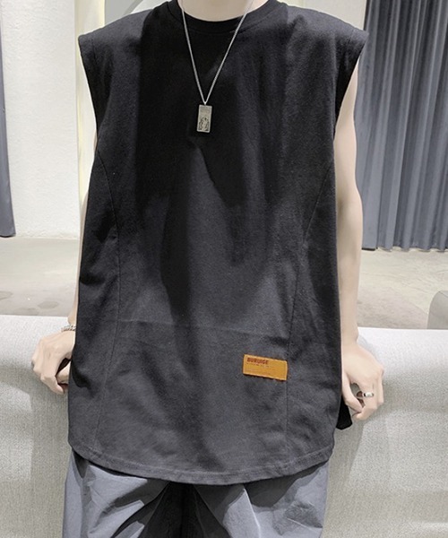 WESTBOY(ウエストボーイ)の「ルーズノースリーブロゴカットソー フェード V20S3006 【WB ORIGINALS】(Tシャツ/カットソー・メンズ・ホワイト/ブラック/ピンク/グリーン・M/L/XL)」の3枚目の写真