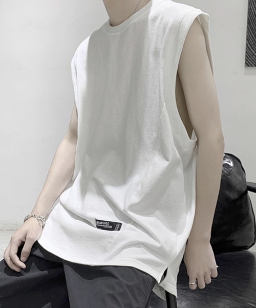 WESTBOY(ウエストボーイ)の「ルーズノースリーブロゴカットソー フェード V20S3006 【WB ORIGINALS】(Tシャツ/カットソー・メンズ・ホワイト/ブラック/ピンク/グリーン・M/L/XL)」の8枚目の写真