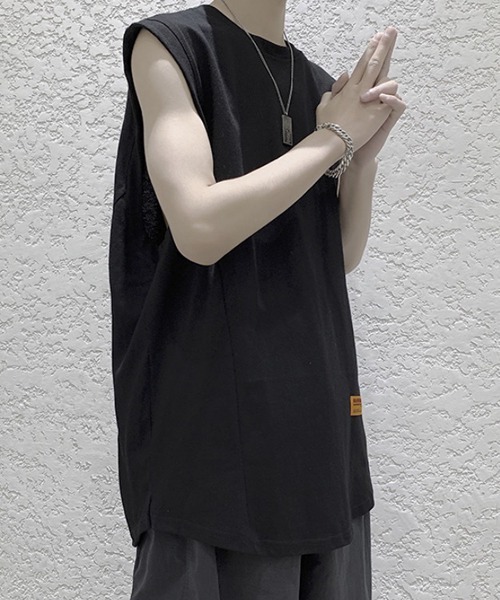 WESTBOY(ウエストボーイ)の「ルーズノースリーブロゴカットソー フェード V20S3006 【WB ORIGINALS】(Tシャツ/カットソー・メンズ・ホワイト/ブラック/ピンク/グリーン・M/L/XL)」の10枚目の写真