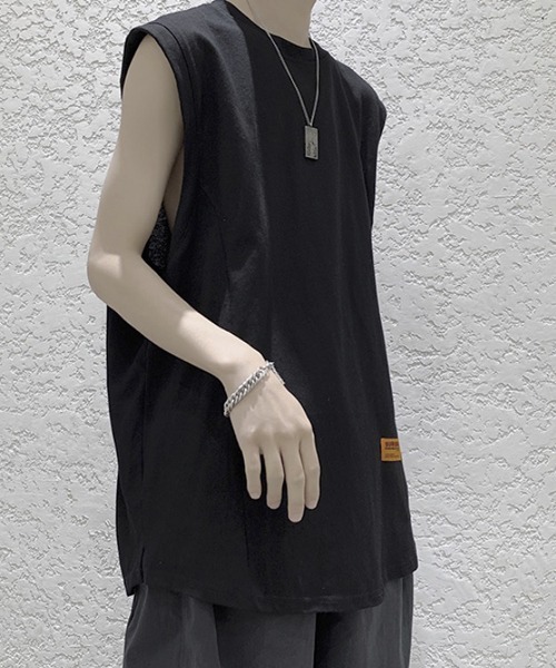 WESTBOY(ウエストボーイ)の「ルーズノースリーブロゴカットソー フェード V20S3006 【WB ORIGINALS】(Tシャツ/カットソー・メンズ・ホワイト/ブラック/ピンク/グリーン・M/L/XL)」の11枚目の写真