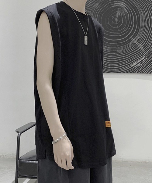 WESTBOY(ウエストボーイ)の「ルーズノースリーブロゴカットソー フェード V20S3006 【WB ORIGINALS】(Tシャツ/カットソー・メンズ・ホワイト/ブラック/ピンク/グリーン・M/L/XL)」の12枚目の写真