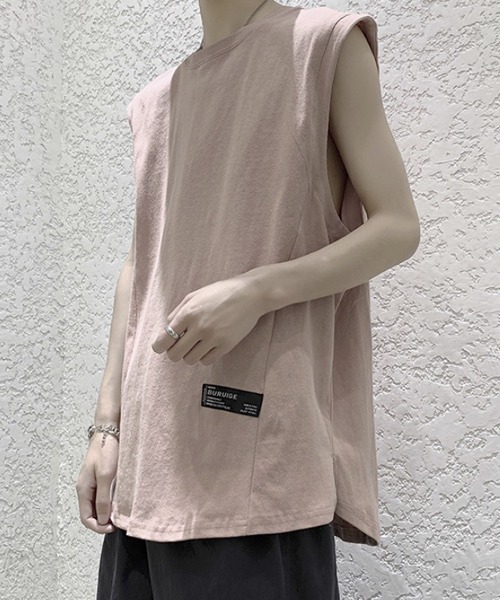 WESTBOY(ウエストボーイ)の「ルーズノースリーブロゴカットソー フェード V20S3006 【WB ORIGINALS】(Tシャツ/カットソー・メンズ・ホワイト/ブラック/ピンク/グリーン・M/L/XL)」の15枚目の写真