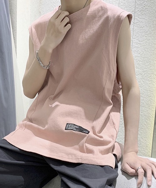 WESTBOY(ウエストボーイ)の「ルーズノースリーブロゴカットソー フェード V20S3006 【WB ORIGINALS】(Tシャツ/カットソー・メンズ・ホワイト/ブラック/ピンク/グリーン・M/L/XL)」の17枚目の写真