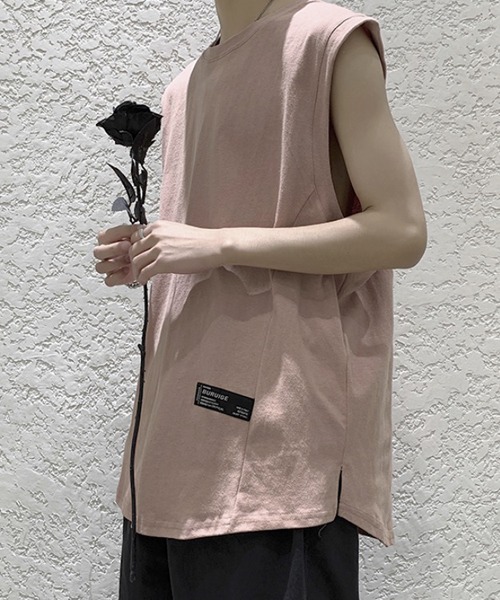 WESTBOY(ウエストボーイ)の「ルーズノースリーブロゴカットソー フェード V20S3006 【WB ORIGINALS】(Tシャツ/カットソー・メンズ・ホワイト/ブラック/ピンク/グリーン・M/L/XL)」の18枚目の写真