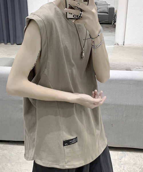 WESTBOY(ウエストボーイ)の「ルーズノースリーブロゴカットソー フェード V20S3006 【WB ORIGINALS】(Tシャツ/カットソー・メンズ・ホワイト/ブラック/ピンク/グリーン・M/L/XL)」の20枚目の写真