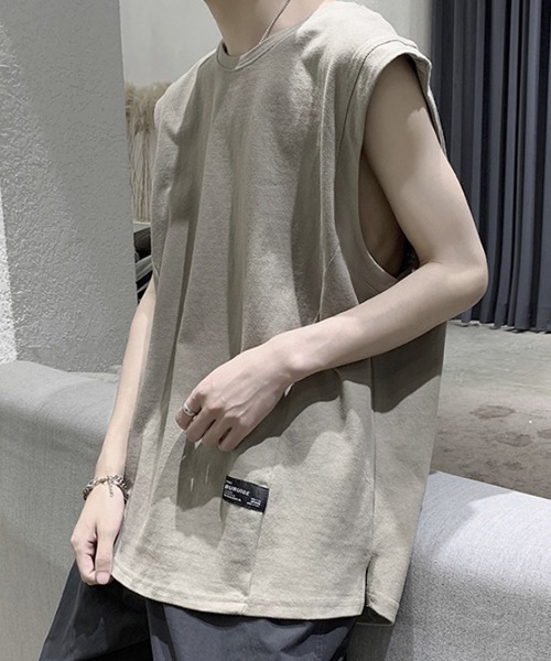 WESTBOY(ウエストボーイ)の「ルーズノースリーブロゴカットソー フェード V20S3006 【WB ORIGINALS】(Tシャツ/カットソー・メンズ・ホワイト/ブラック/ピンク/グリーン・M/L/XL)」の21枚目の写真