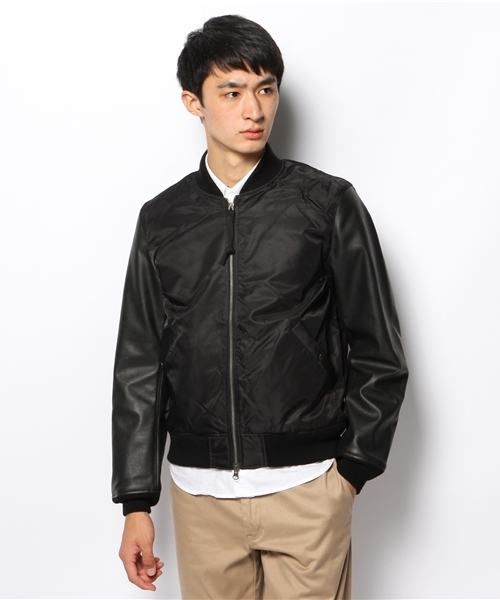 CIAOPANIC（チャオパニック）の「【Ciaopanic】MA-1（ブルゾン・メンズ・ブラック/オリーブ・LARGE/MEDIUM）」の2枚目の写真