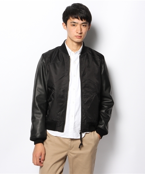 CIAOPANIC（チャオパニック）の「【Ciaopanic】MA-1（ブルゾン・メンズ・ブラック/オリーブ・LARGE/MEDIUM）」の6枚目の写真