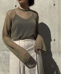 &g'aime | 【&g'aime】メッシュルーズニット(ニット/セーター)