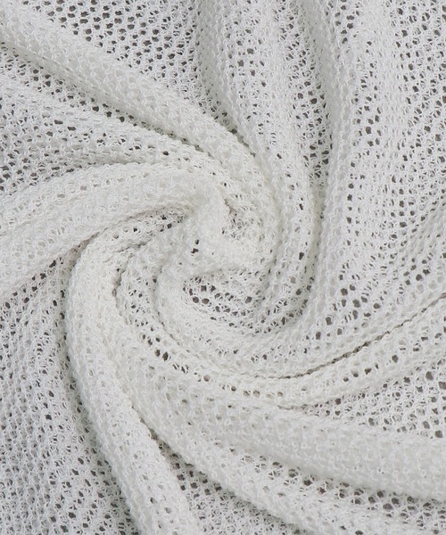 &g'aime(アンジェム)の「【&g'aime】メッシュルーズニット(ニット/セーター・レディース・ライトカーキ/ホワイト/ブラウン・FREE)」の11枚目の写真