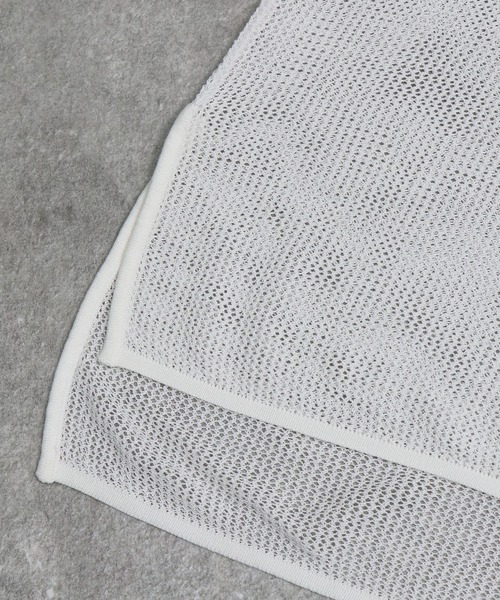 &g'aime(アンジェム)の「【&g'aime】メッシュルーズニット(ニット/セーター・レディース・ライトカーキ/ホワイト/ブラウン・FREE)」の10枚目の写真