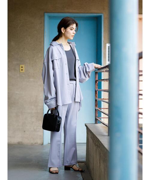 koe（コエ）の「ポンチCPOジャケット＊（ブルゾン・レディース・ブラック/アイボリー/グレー・M/S）」の9枚目の写真