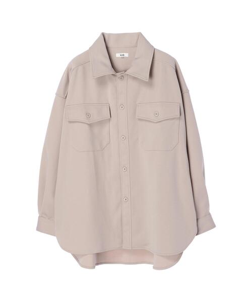 koe（コエ）の「ポンチCPOジャケット＊（ブルゾン・レディース・ブラック/アイボリー/グレー・M/S）」の21枚目の写真