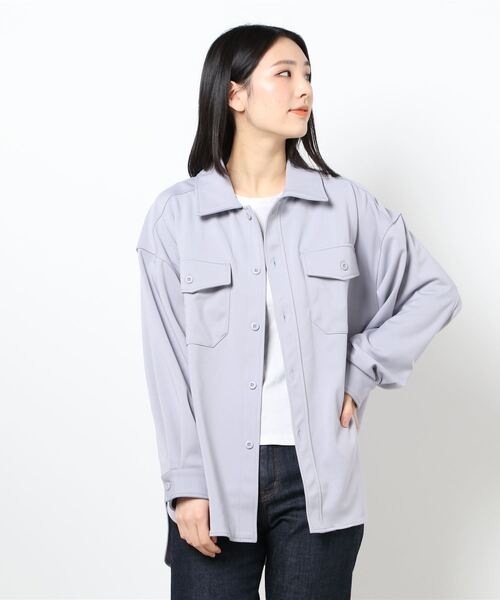 koe（コエ）の「ポンチCPOジャケット＊（ブルゾン・レディース・ブラック/アイボリー/グレー・M/S）」の15枚目の写真