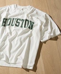 【i】カレッジプリント クルーネックTシャツ
