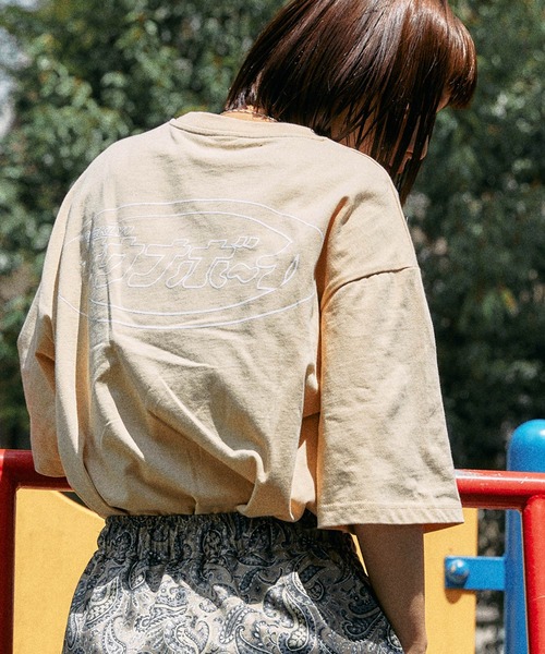 サウナボーイ(サウナボーイ)の「サウナボーイ 別注 ロゴ刺繍 プリントデザイン ビッグシルエット半袖カットソー(Tシャツ/カットソー・メンズ・ホワイト/ライトブルー/ブラック/ベージュ/グリーン系その他/ホワイト系その他2/ホワイト系その他3/ブラック系その他2/ブラック系その他3/ベージュ系その他2/ベージュ系その他3/グリーン系その他2/グリーン系その他3/ブルー系その他2/ブルー系その他3・M/L)」の9枚目の写真