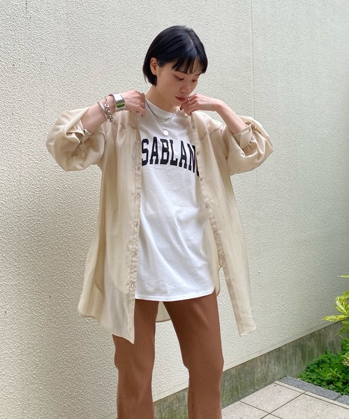 DouDou(ドゥドゥ)の「【WEB限定】【前後2WAY】バックボタンタックブラウス(シャツ/ブラウス・レディース・ベージュ/グリーン/ホワイト・FREE)」の2枚目の写真