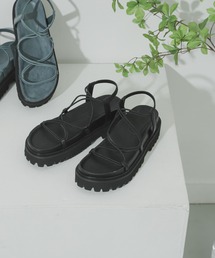SENSE OF PLACE by URBAN RESEARCH | 【Sサイズ/WEB・一部店舗限定】クロスストラッププラットフォームサンダル(サンダル)
