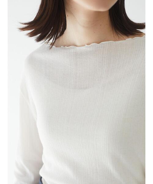 Green　Parks（グリーンパークス）の「シアーインナー＊（タンクトップ・レディース・オフホワイト/オレンジ/ライトグレー/ブラック・FREE）」の7枚目の写真