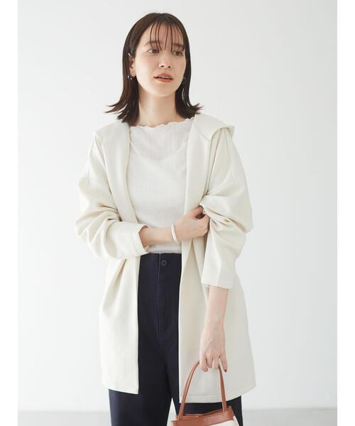 Green　Parks（グリーンパークス）の「シアーインナー＊（タンクトップ・レディース・オフホワイト/オレンジ/ライトグレー/ブラック・FREE）」の9枚目の写真