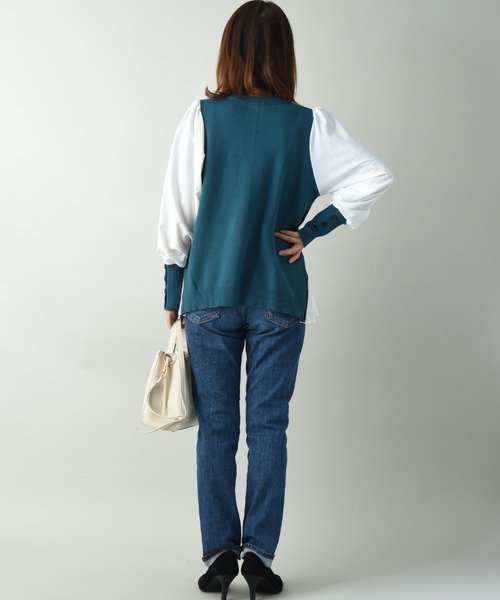 SOMETHING（サムシング）の「【SOMETHING】ＴＡＰＥＲＥＤ　ＳＴＲＡＩＧＨＴ（デニムパンツ・レディース・ベージュ/ブラウン/ブルー・SMALL/MEDIUM）」の12枚目の写真