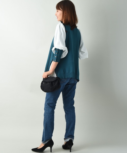 SOMETHING（サムシング）の「【SOMETHING】ＴＡＰＥＲＥＤ　ＳＴＲＡＩＧＨＴ（デニムパンツ・レディース・ベージュ/ブラウン/ブルー・SMALL/MEDIUM）」の9枚目の写真