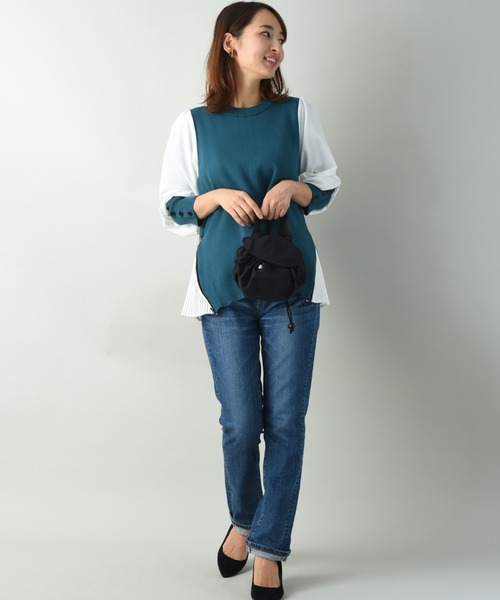 サムシング TAPERED STRAIGHT DENIM SKY38 / レディース テーパード ストレート デニム ジーンズ デニム 28 サムシング] ジーンズ HANA テーパードストレート デニムパンツ 日本製