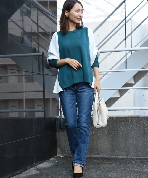 SOMETHING（サムシング）の「【SOMETHING】ＴＡＰＥＲＥＤ　ＳＴＲＡＩＧＨＴ（デニムパンツ・レディース・ベージュ/ブラウン/ブルー・SMALL/MEDIUM）」の8枚目の写真