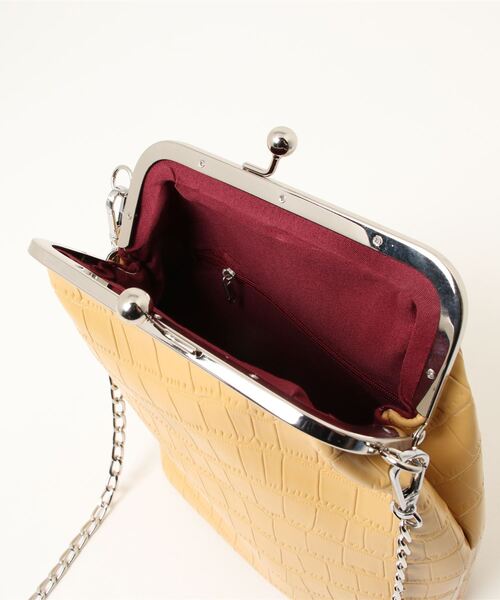 TABI PAL（タビパル）の「2wayチェーン がま口ショルダーバッグ（ショルダーバッグ・レディース・ベージュ/イエロー/グリーン/アイボリー/ブラック・FREE）」の17枚目の写真