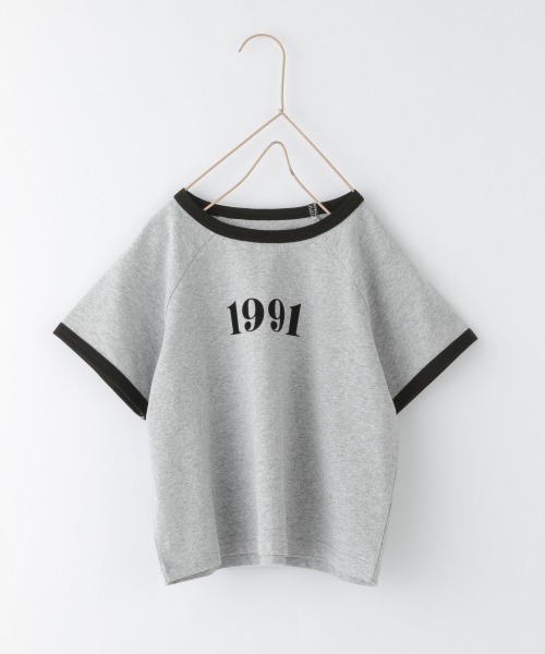 LOWRYS FARM（ローリーズファーム）の「リンガーＴＥＥＳＳ　938944（Tシャツ/カットソー・キッズ・ベージュ/グレー/オフホワイト・110cm/120cm/130cm）」の2枚目の写真