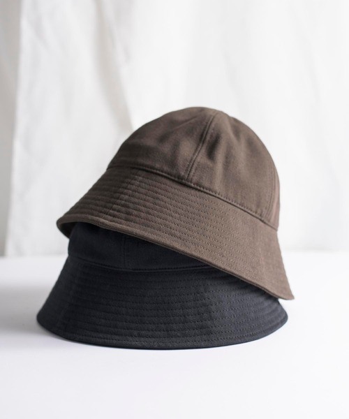 KIIT（キート）の「KIIT キート / × MASACA HAT C/W/N BRUSHED TWILL SAILOR HAT マサカハット別注 コットンウールツイルメトロハット ベルハット セーラーハット / KIL-A58-005（ハット・メンズ・オリーブ/ブラック/アイボリー・FREE）」の3枚目の写真