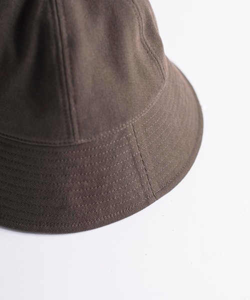 KIIT（キート）の「KIIT キート / × MASACA HAT C/W/N BRUSHED TWILL SAILOR HAT マサカハット別注 コットンウールツイルメトロハット ベルハット セーラーハット / KIL-A58-005（ハット・メンズ・オリーブ/ブラック/アイボリー・FREE）」の11枚目の写真
