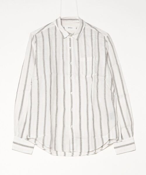 DETAILS(ディテールズ)の「DETAILS/ Herdmans社リネンシャツ(シャツ/ブラウス・メンズ・ネイビー/ベージュ・LARGE/MEDIUM)」の1枚目の写真