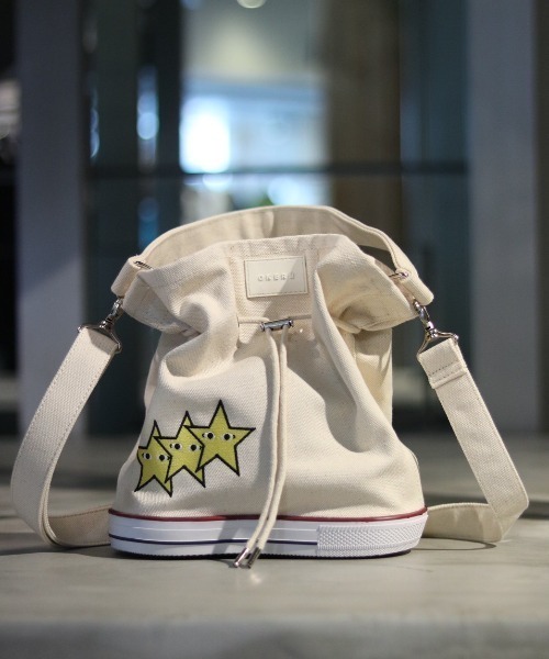 OKERU(オケル)の「OKERU/オケル/別注2way巾着バッグ/C-2(ショルダーバッグ・レディース・ホワイト/ブラック/カーキ・FREE)」の21枚目の写真