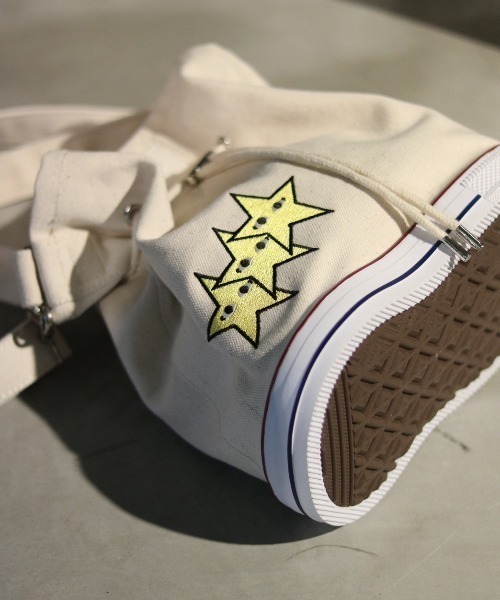 OKERU(オケル)の「OKERU/オケル/別注2way巾着バッグ/C-2(ショルダーバッグ・レディース・ホワイト/ブラック/カーキ・FREE)」の17枚目の写真