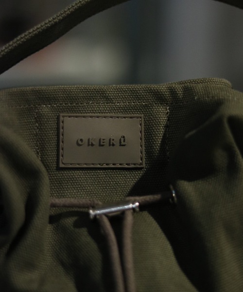 OKERU(オケル)の「OKERU/オケル/別注2way巾着バッグ/C-2(ショルダーバッグ・レディース・ホワイト/ブラック/カーキ・FREE)」の10枚目の写真