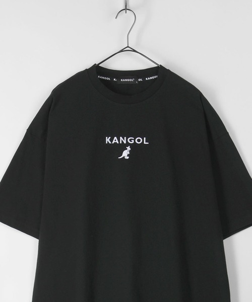 KANGOL（カンゴール）の「【KANGOL/カンゴール】ワンポイント ブランドロゴ刺繍Tシャツ ビッグシルエット（Tシャツ/カットソー・メンズ・ブラック/ベージュ/オフホワイト/オリーブ/ブルー・M/L/XL）」の3枚目の写真